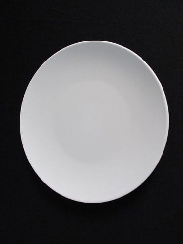 9" White Flat Plate